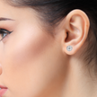 Atelier Micro-Pavé Diamond Stud Earrings — 10k–18k Gold